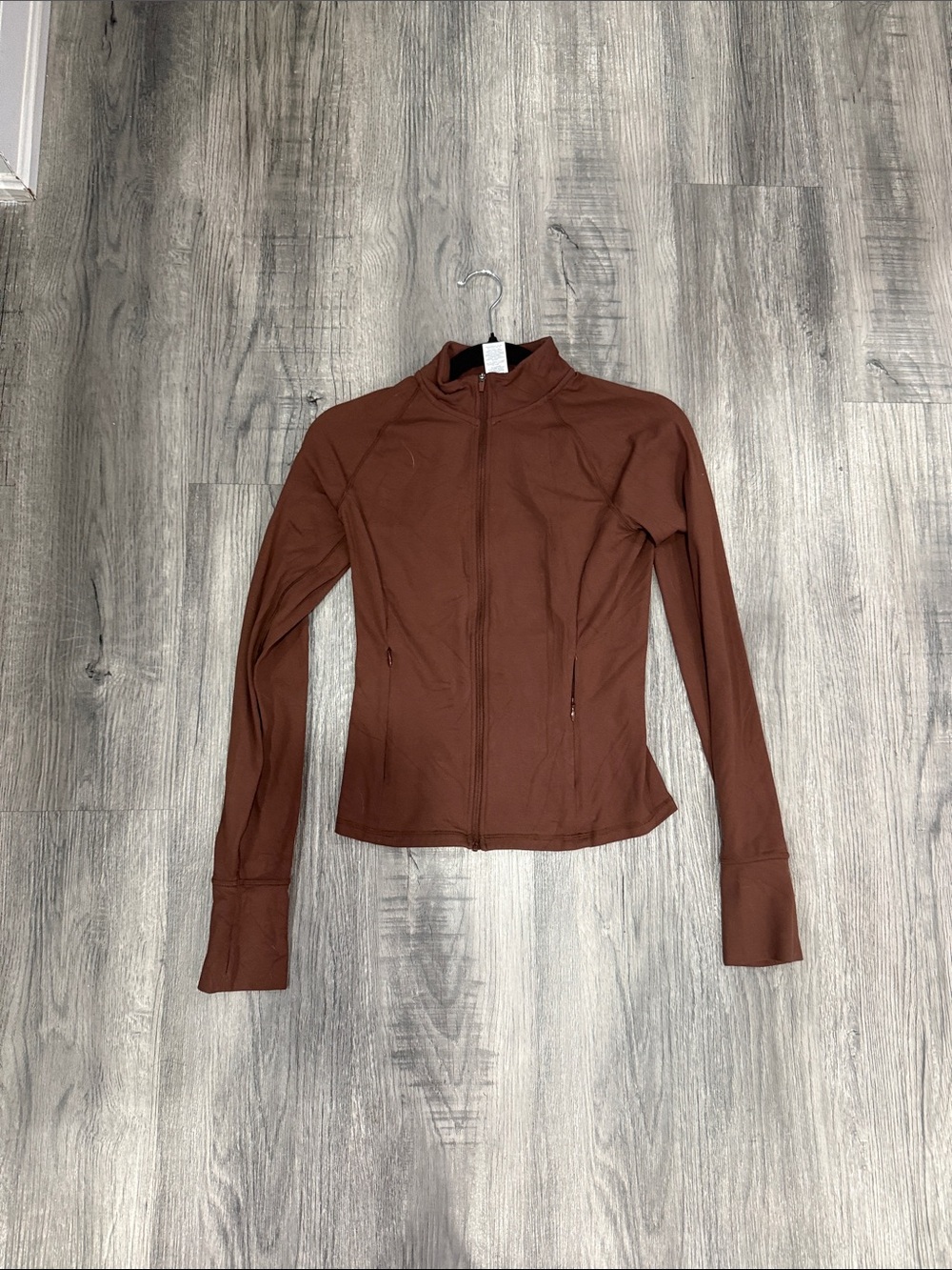 Oner Active Chestnut Brown Full-Zip Performance Jacket